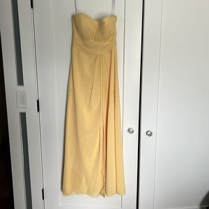 Yellow bridesmaid dress